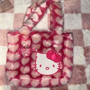 Fuzzy Hello Kitty Tote